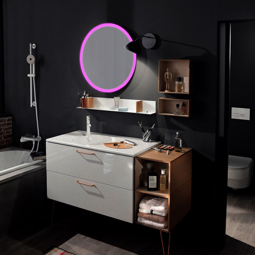 картинка Зеркало AZARIO Perla neo - RGB D770 сенсорный выключатель, мультицвет (LED-00002610) от магазина Сантехстрой