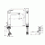 картинка HG Logis Смеситель для раковины 190 на 1 отв. с донным клапаном, излив 166мм, h195мм, цвет: хром (Цена по акции со склада Эко-Душ) от магазина Сантехстрой