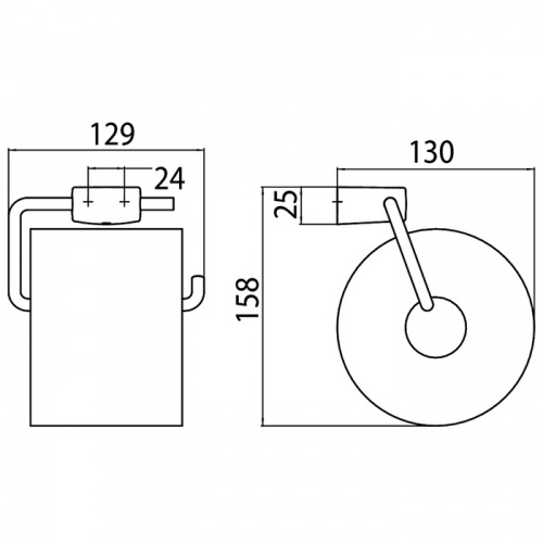 картинка Emco Trend, Держатель туалетной бумаги без крышки, (круглый стержень), цвет хром от магазина Сантехстрой