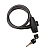картинка Тросовый замок взломостойкий для велосипедов и колясок с ключом 65 см черный от магазина Сантехстрой