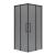 картинка Душевое ограждение Niagara Nova NG-2830-34BLACK (100х100х195) квадрат,черный матовый,двери раздвижные,стекло тонированное,1 место от магазина Сантехстрой