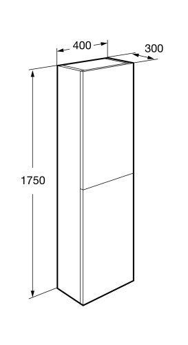 картинка Пенал подвесной Roca Ona 1750 универсальный, зеленый матовый (A857635513) от магазина Сантехстрой