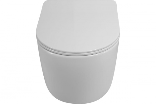 картинка Унитаз подвесной Art&Max NAPOLI безободковый с вихревым смывом, в комплекте с креплением AM100CHRV от магазина Сантехстрой