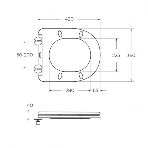 картинка Унитаз подвесной безободковый с сиденьем BelBagno SFERA-R BB046CHR/SC от магазина Сантехстрой