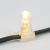 картинка Гирлянда LED Clip Light 12V шаг 150 мм,  цвет диодов ТЕПЛЫЙ БЕЛЫЙ,  Flashing (Белый) от магазина Сантехстрой