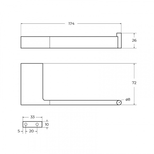 картинка Держатель туалетной бумаги Cezares Slider SLIDER-PH1-GM Оружейная сталь от магазина Сантехстрой