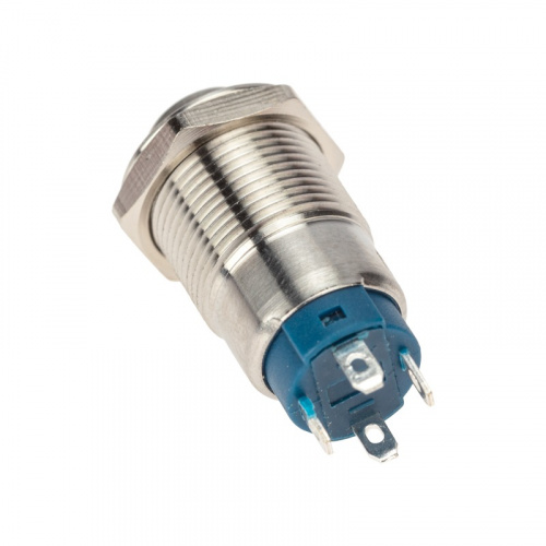 картинка Кнопка антивандальная Ø12 12В(LED) Фикс (4с) OFF-ON синяя (A-12-C2) REXANT от магазина Сантехстрой