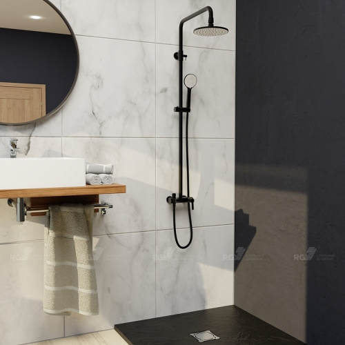 картинка Душевая система RGW Shower Panels SP-31B 51140131-04 Черная матовая от магазина Сантехстрой