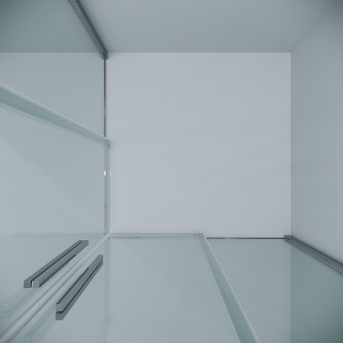 картинка Душевое ограждение Grossman Galaxy 300.K33.01.8080.10.00 (80х80х195) квадрат,раздвижная,хром,стекло прозрачное, 1 место от магазина Сантехстрой