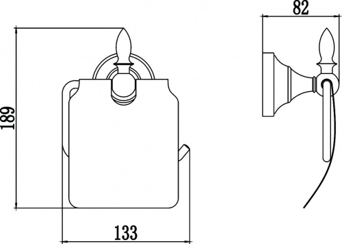 картинка Держатель для туалетной бумаги с крышкой Savol 68b (S-06851B) от магазина Сантехстрой