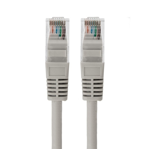 картинка Шнур коммутационный,  патч-корд U/UTP RJ45-RJ45, CAT 5e,  LSZH серый,  1м REXANT от магазина Сантехстрой