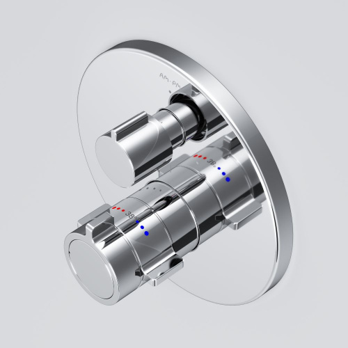 фото f85a95600 x-joy смеситель встроенный с тмс на 3 потребителя, хром