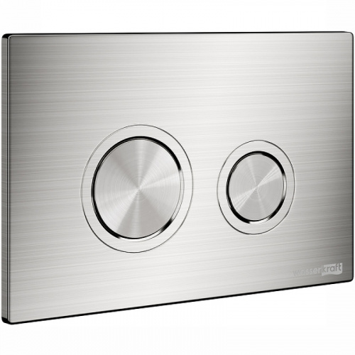 картинка Смывной бачок WasserKRAFT Aller 10TLT.031.ME.BN01 для унитаза с клавишей смыва Никель от магазина Сантехстрой