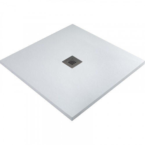 картинка Душевой поддон из искусственного камня Allen Brau Priority 90x90 8.31002-21 Белый камень от магазина Сантехстрой
