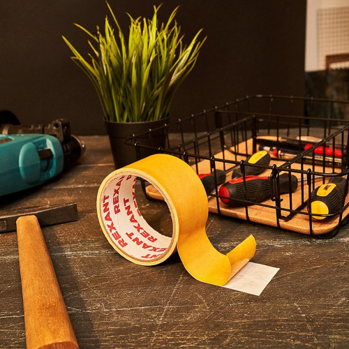 картинка Двухсторонний скотч REXANT,  полипропиленовая основа,  48 мм,  ролик 5 м от магазина Сантехстрой