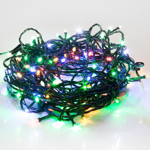 картинка Гирлянда Твинкл Лайт 15 м,  темно-зеленый ПВХ,  120 LED,  цвет мультиколор от магазина Сантехстрой