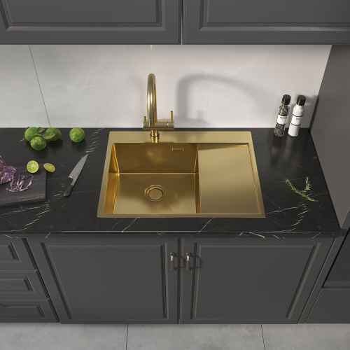 картинка Кухонная мойка Reflexion Maggiore RX2365GD брашированное золото от магазина Сантехстрой