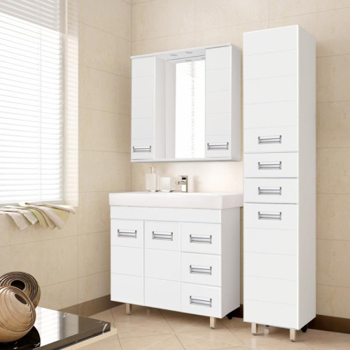 картинка Зеркальный шкаф Style Line лс-00000020 Белый от магазина Сантехстрой