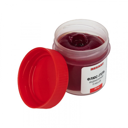 картинка Флюс-гель для пайки REXANT,  TT KELLER индикаторный,  20 мл,  банка от магазина Сантехстрой