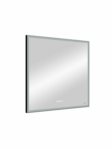 картинка Зеркало Reflection Ghost с LED подсветкой, сенсором и часами 800х800 от магазина Сантехстрой