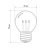 картинка Лампа шар e27 6 LED Ø45мм - ТЕПЛЫЙ БЕЛЫЙ,  прозрачная колба,  эффект лампы накаливания от магазина Сантехстрой