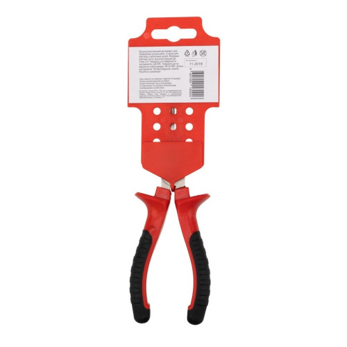 картинка Тонкогубцы изогнутые 160мм никелированные,  двухкомпонентные рукоятки REXANT от магазина Сантехстрой