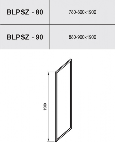 картинка Душевая стенка Ravak Blix BLPSZ-80 X93H40C00Z1 профиль Хром стекло Transparent от магазина Сантехстрой