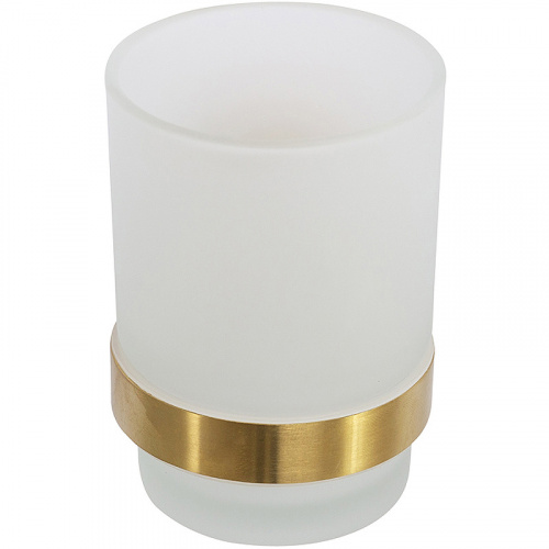 картинка Стакан для зубных щеток Cezares Relax RELAX-TUMS-BORO Брашированное золото от магазина Сантехстрой