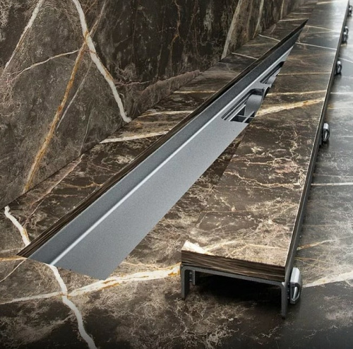 картинка Душевой лоток Alcaplast Marble APZ15S-850 с решеткой под плитку от магазина Сантехстрой