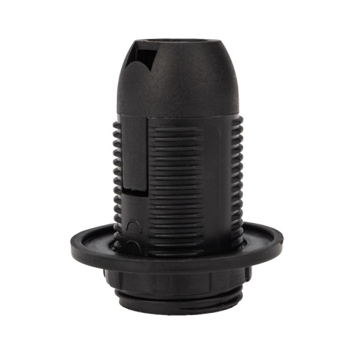 картинка Патрон пластиковый термостойкий подвесной с кольцом Е14, черный REXANT от магазина Сантехстрой