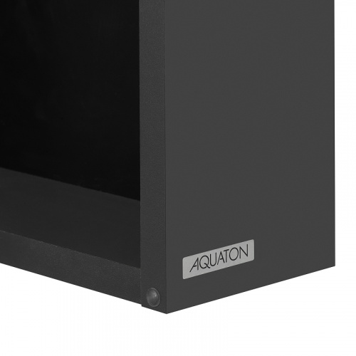 картинка Зеркальный шкаф AQUATON (Акватон) 1a258302aja0r Черный от магазина Сантехстрой