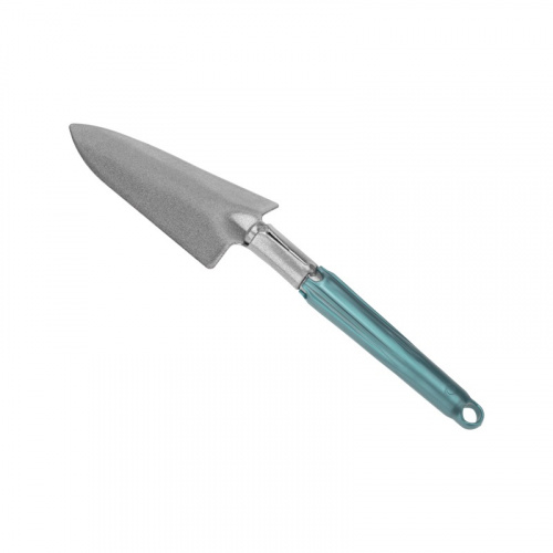 картинка Совок садовый узкий с цельнометаллической ручкой покрытой пластиком ЧЕТЫРЕ СЕЗОНА от магазина Сантехстрой