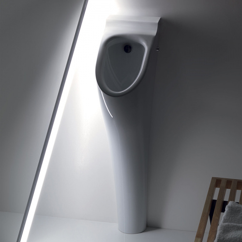 картинка KERASAN Aquatech Писсуар напольный в комплекте с сифоном и креплением, цвет белый от магазина Сантехстрой