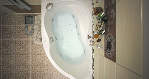 картинка Акриловая ванна Aquanet Graciosa 150x90 L 205325 без гидромассажа от магазина Сантехстрой