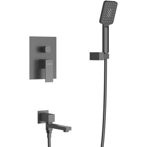 картинка Душевая система Cezares Slider SLIDER-VDSET-NOP Черная матовая от магазина Сантехстрой