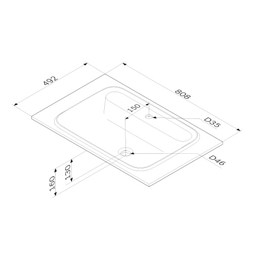 картинка M8FWPC0800WM Func, Раковина мебельная, литьевой мрамор, 80 см, цвет белый матовый от магазина Сантехстрой