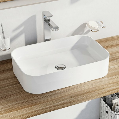 картинка Раковина-чаша Ravak Ceramic R Slim 55 XJX01155002 Белая от магазина Сантехстрой
