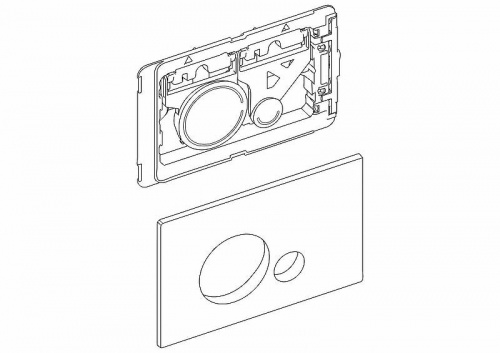 картинка Клавиша смыва BelBagno Sfera BB016-SR-CHROME.M Хром матовый от магазина Сантехстрой