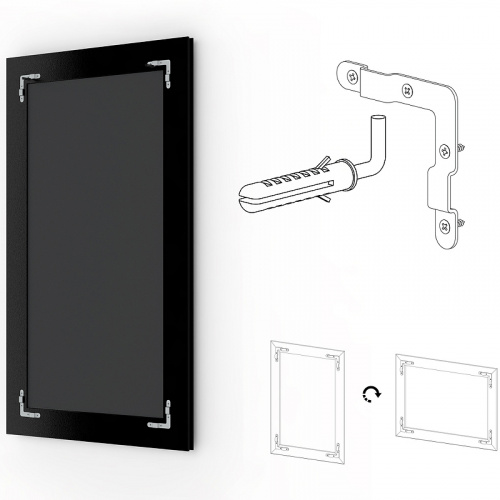 картинка Зеркало Evoform Exclusive 176х116 BY 1221 с фацетом в багетной раме - Травленое золото 87 мм от магазина Сантехстрой