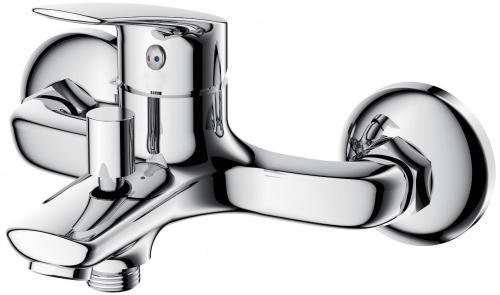 фото смеситель для ванны azario evora с ручным душем, керамический картридж, хром (az-wke238043c)