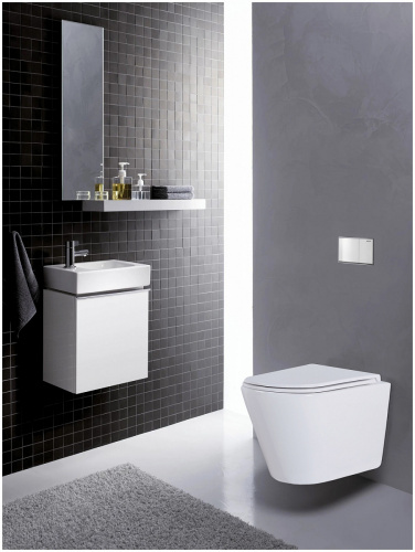 картинка Унитаз подвесной Azario Teramo 515х355х365 безободковый с сиденьем микролифт (AZ-0053 ) от магазина Сантехстрой