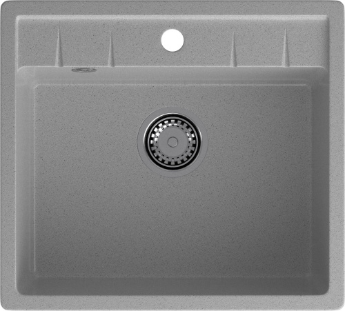картинка Мойка кухонная GranFest QUADRO GF-Q-561 1-чаш. 560*500 мм серый от магазина Сантехстрой