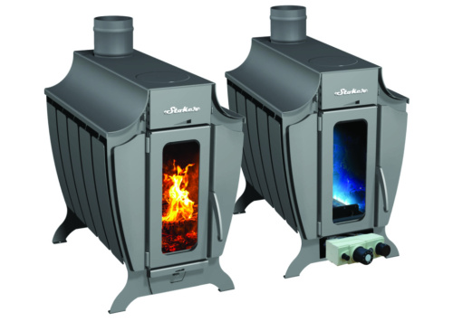 картинка Печь отопительная ПО Stoker 200-G со стеклом Ермак от магазина Сантехстрой