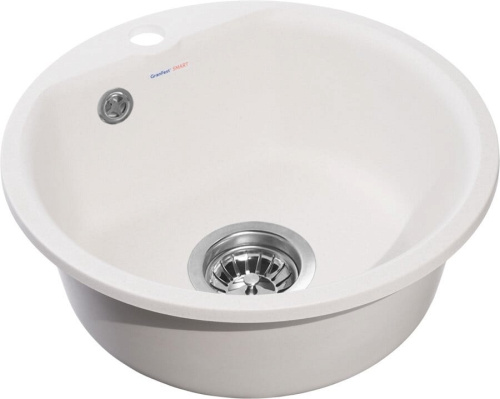 картинка Мойка кухонная GranFest Smart SM 435 белый от магазина Сантехстрой