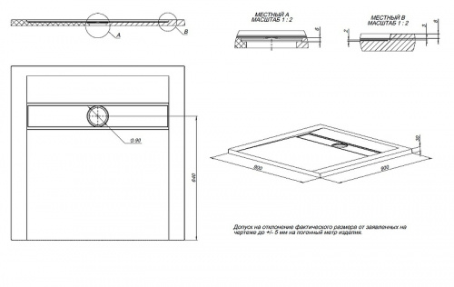 картинка Душевой поддон из искусственного камня Allen Brau Infinity 90x90 8.21001-AM Антрацит от магазина Сантехстрой