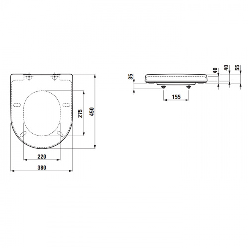 картинка LAUFEN Pro New Сиденье Special съемное, для 82095.6/9, 82096.0/4-6, 82295.2/6, 82595.2, цвет белый от магазина Сантехстрой