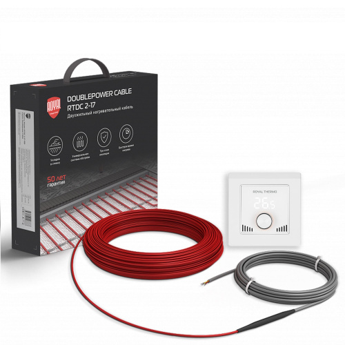 картинка Кабель нагревательный Royal Thermo RTDC 2-17-800 с терморегулятором RTI-16 от магазина Сантехстрой