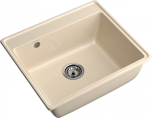 картинка Мойка кухонная GranFest VERTEX GF-V-580 1-чаш 580*500мм кашемир, мрамор от магазина Сантехстрой