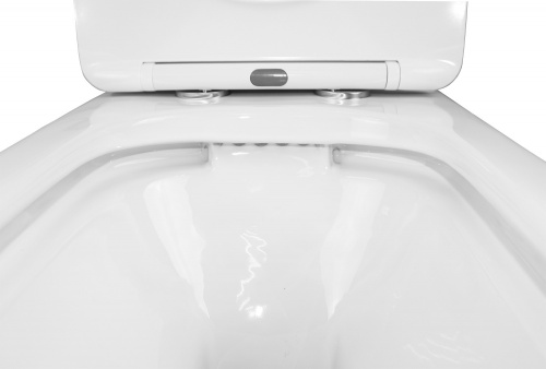 картинка Унитаз-компакт Azario Fresco 360х620х800 напольный, безободковый, с быстросъемным сиденьем микролифт (AZ-8302) от магазина Сантехстрой