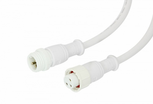 картинка Соединительный кабель (3pin) герметичный (IP67) 3х0.5мм² белый REXANT от магазина Сантехстрой